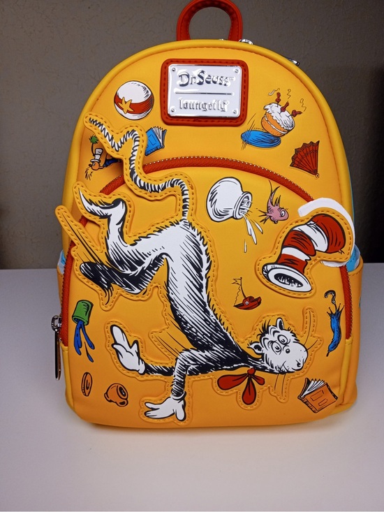 Loungefly Handbags - Loungefly Dr. Seuss Yellow Cat in the Hat Mini Backpack